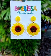 Sunflower Earrings Yellow